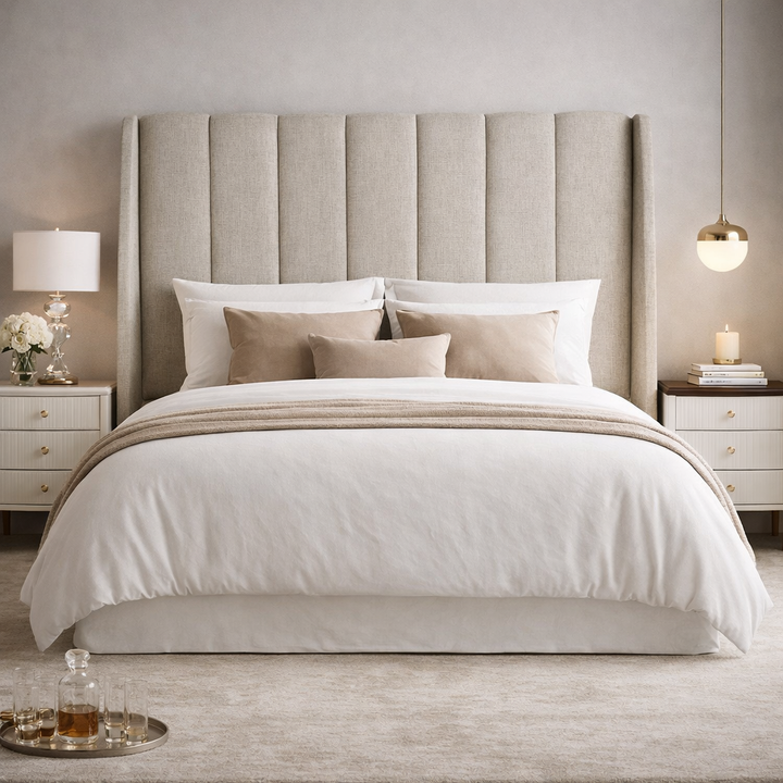 Damira Upholstered Wingback Headboard