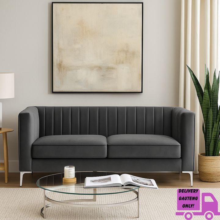 Oxford Three Seater Stripe Velvet