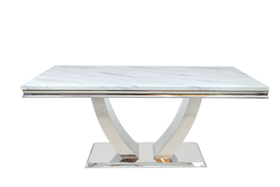 Audrey Marble Top Dining Table 1,8m