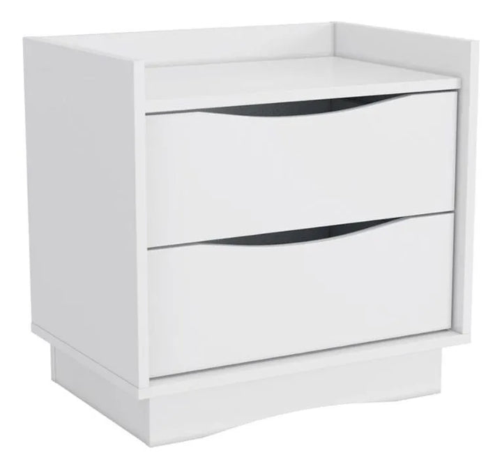 Tiera Bedside Pedestal with 2 Drawers
