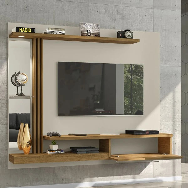 Denver Panel With LED And Glass Shelf