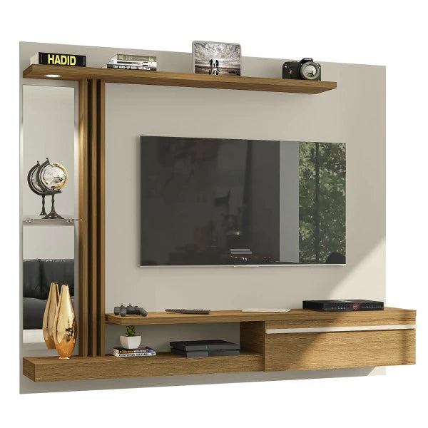 Denver Panel With LED And Glass Shelf