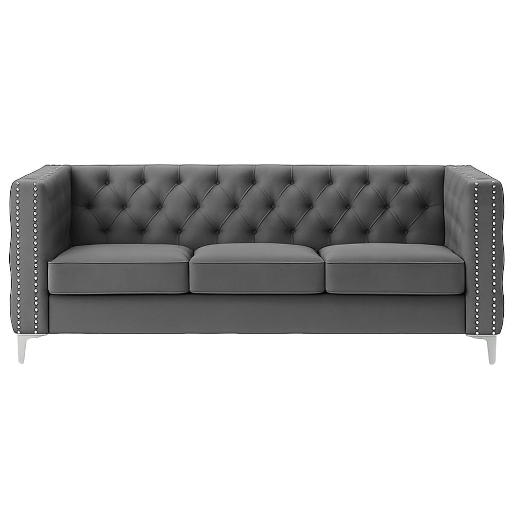Oxford Three Seater Buttoned Couch