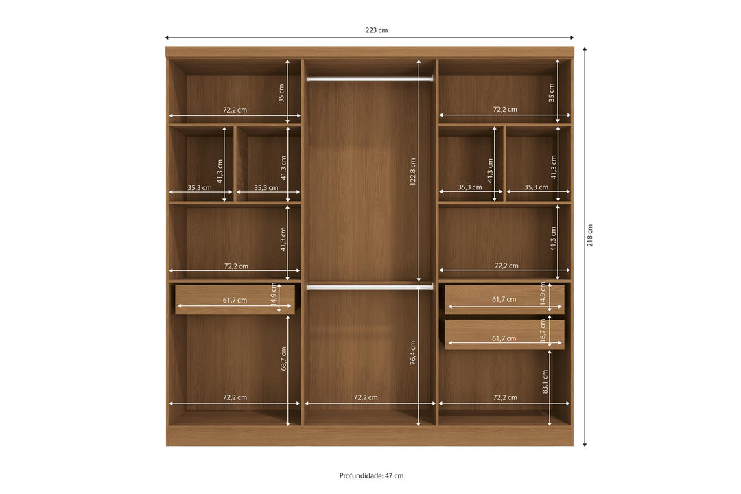 Guerrero Double 6 Door Wardrobe