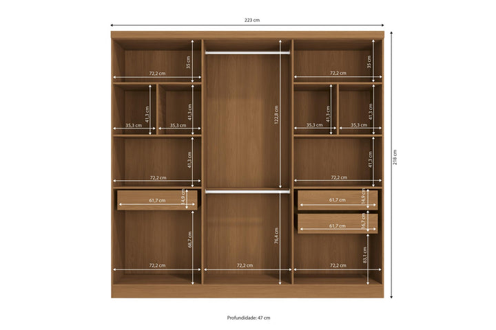 Guerrero Double 6 Door Wardrobe