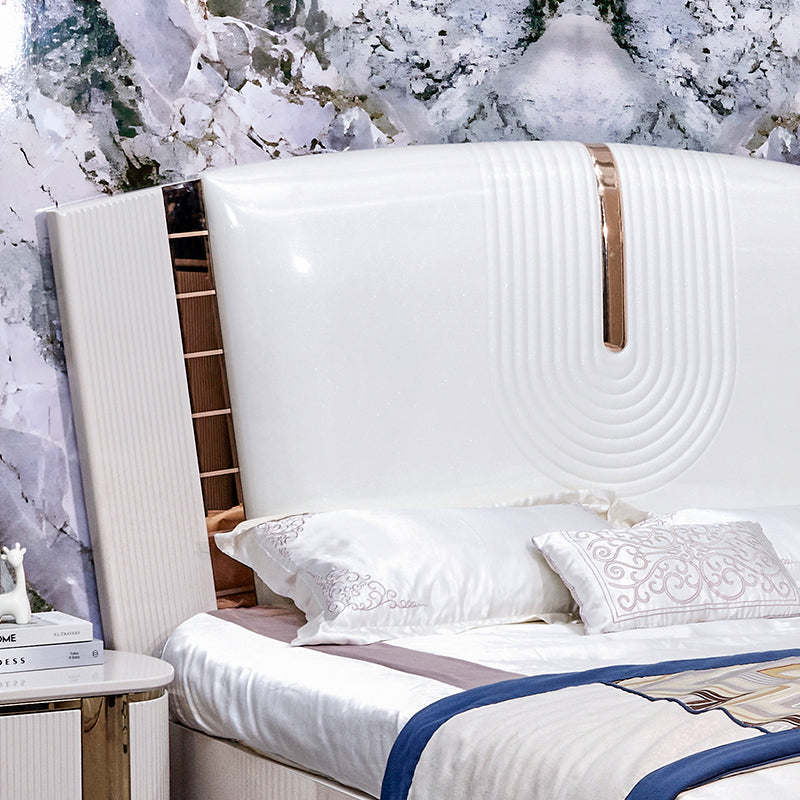Gianna Contemporary Glam Sleigh Bed