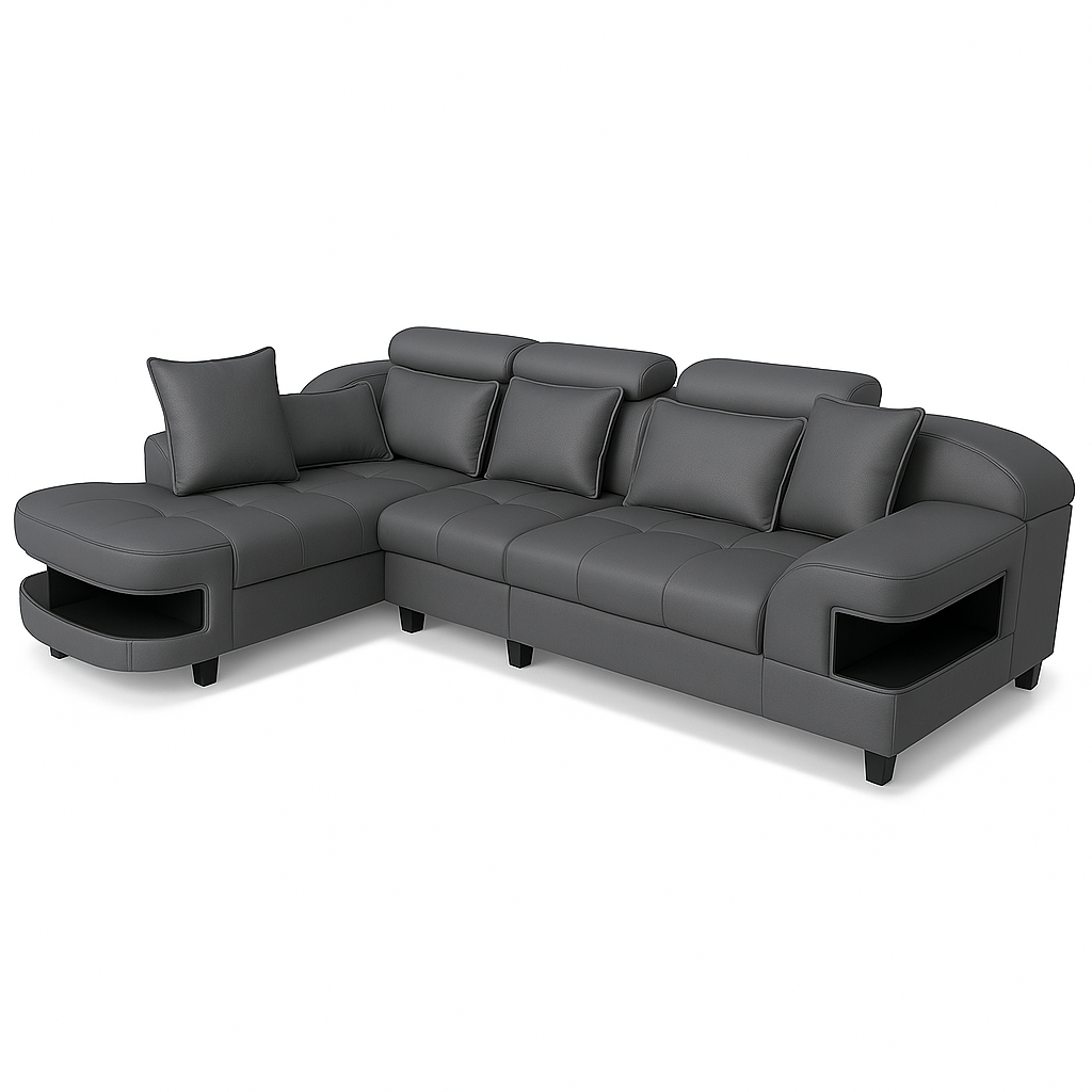 Harley  L Shape Corner Sofa-PU
