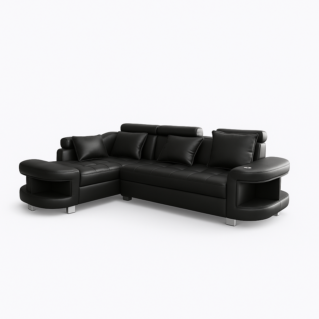 Maggie L Shape Corner Sofa-PU – Designer Concepts - Furniture