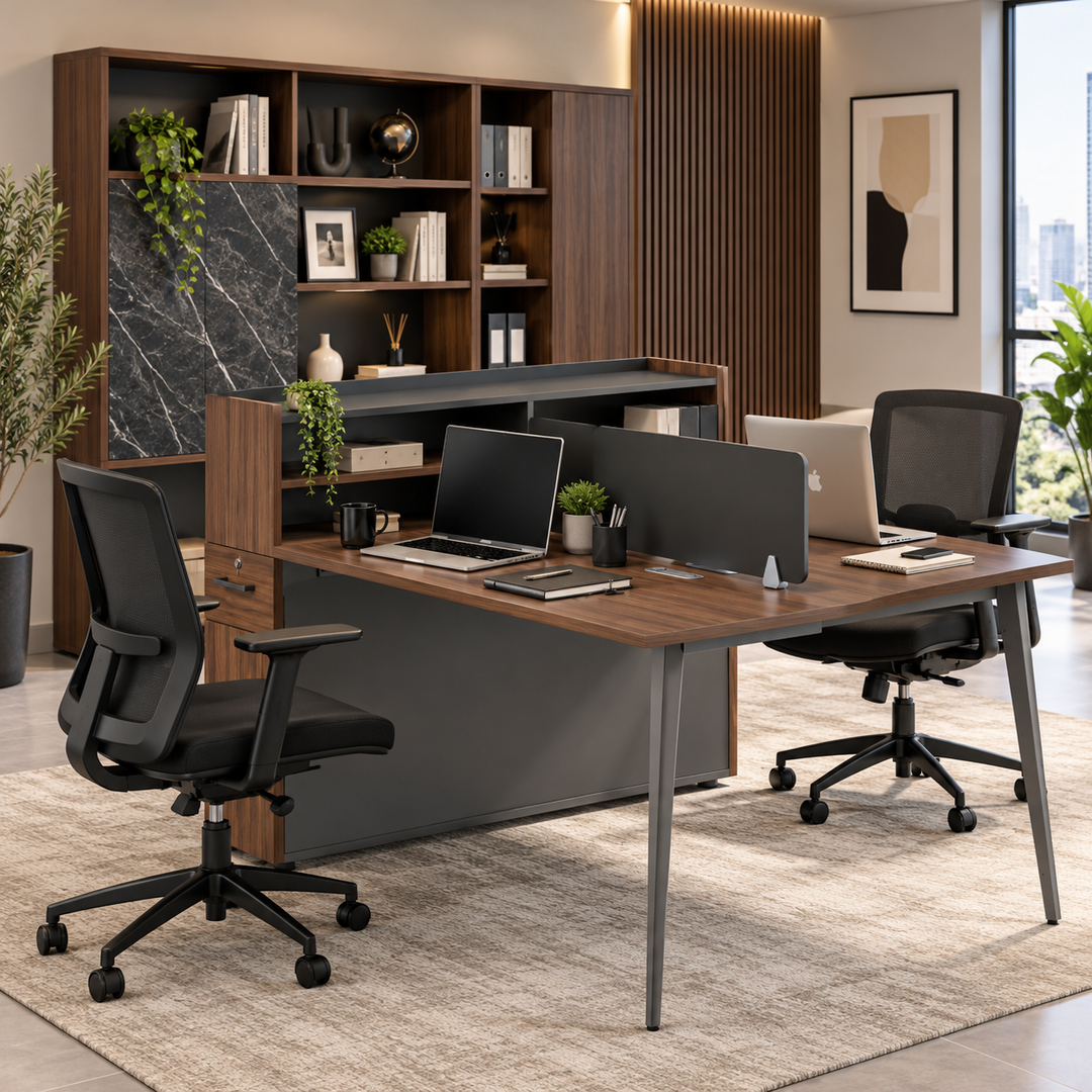 Catalina 2-Seater / 2-Way Cluster Office Workstation