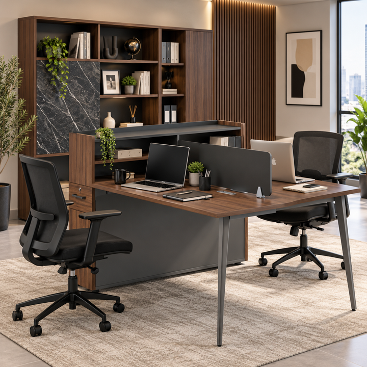 Catalina 2-Seater / 2-Way Cluster Office Workstation