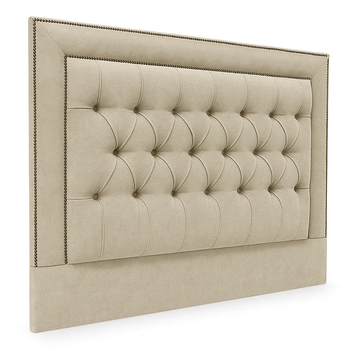 Penny Buttoned Linen Headboard