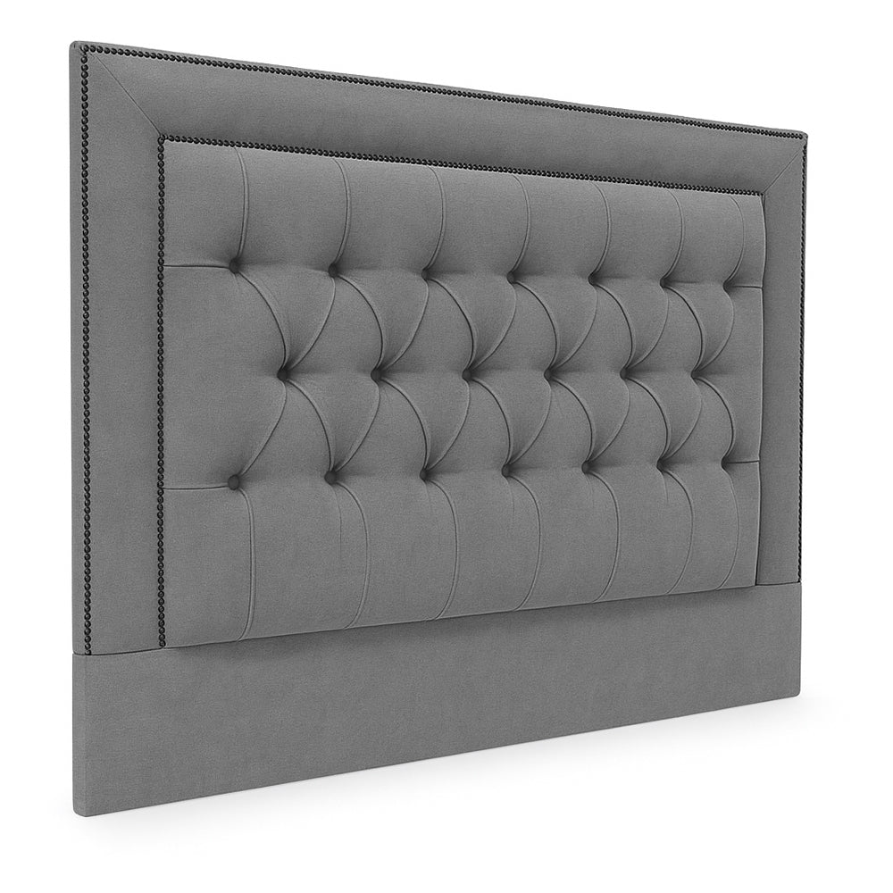 Penny Buttoned Linen Headboard