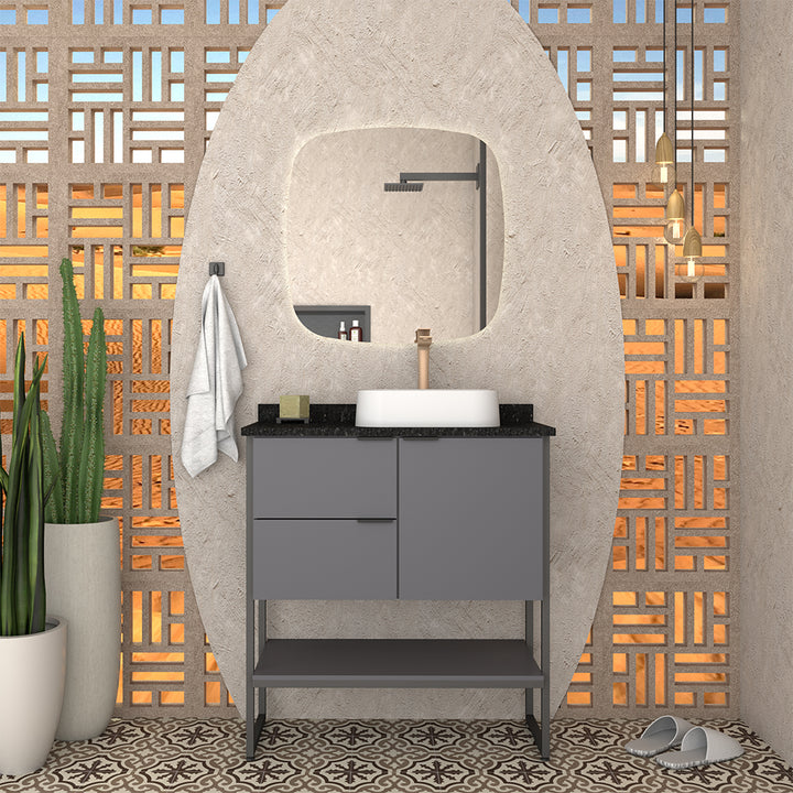 Nilo Wooden Bathroom Vanity With Bali Basin