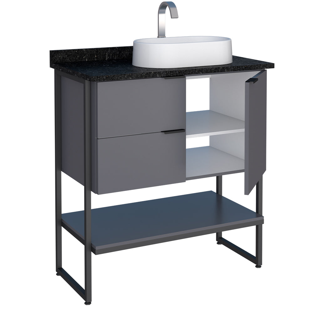 Nilo Wooden Bathroom Vanity With Bali Basin