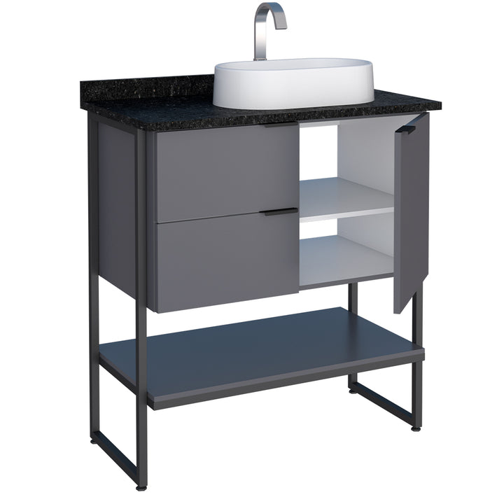 Nilo Wooden Bathroom Vanity With Bali Basin