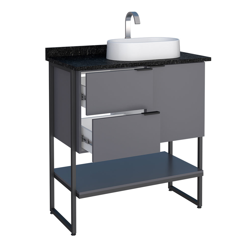 Nilo Wooden Bathroom Vanity With Bali Basin