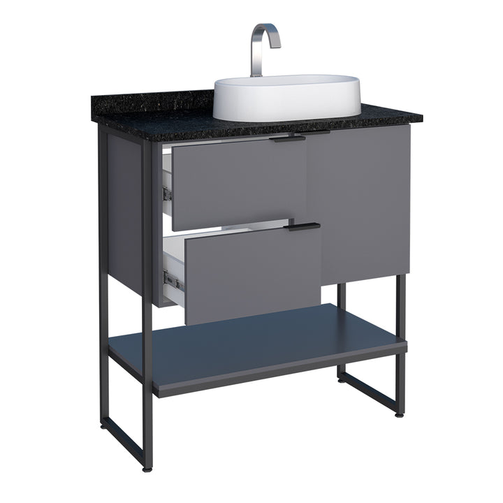 Nilo Wooden Bathroom Vanity With Bali Basin