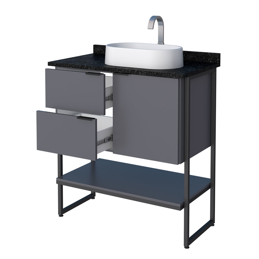 Nilo Wooden Bathroom Vanity With Bali Basin