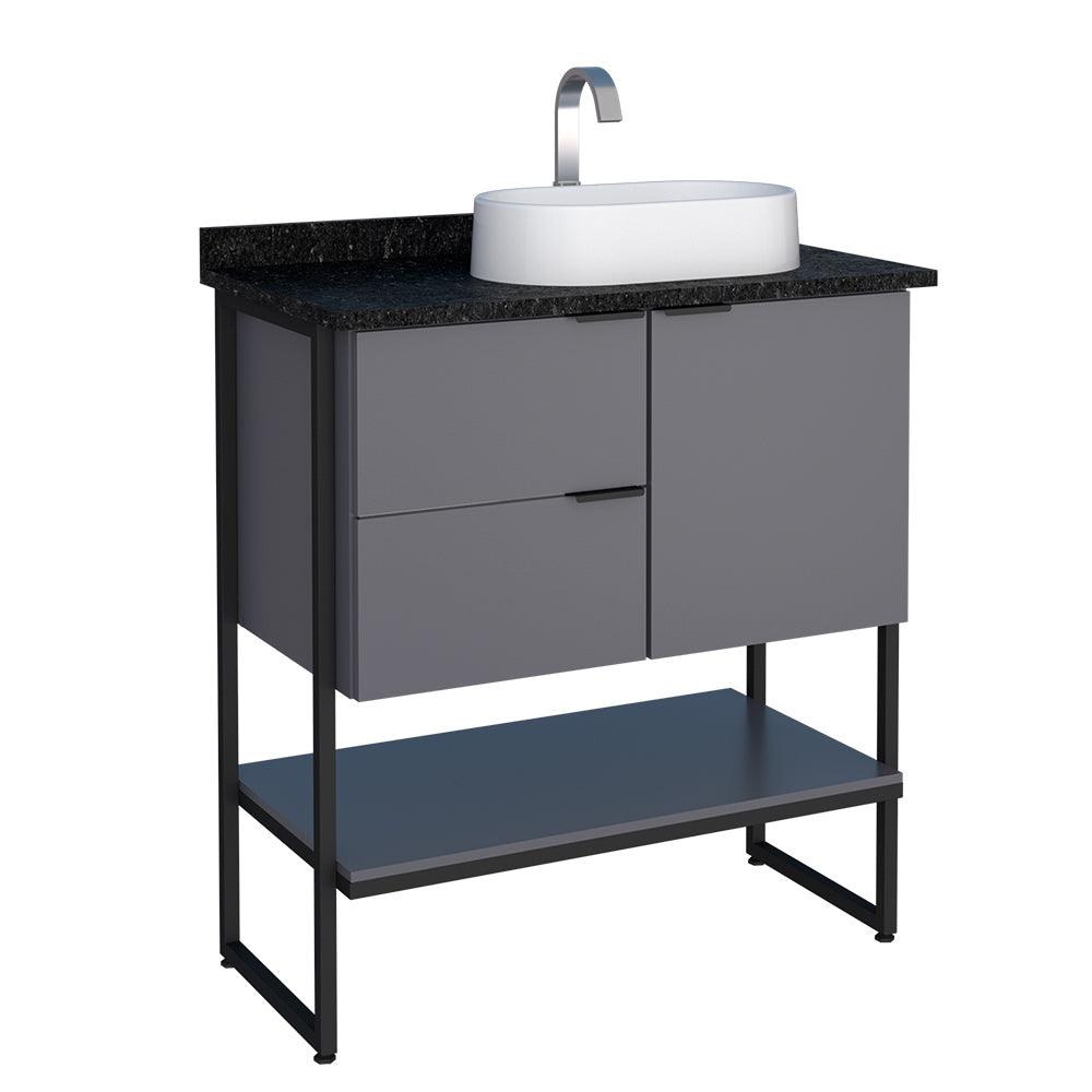 Nilo Wooden Bathroom Vanity With Bali Basin