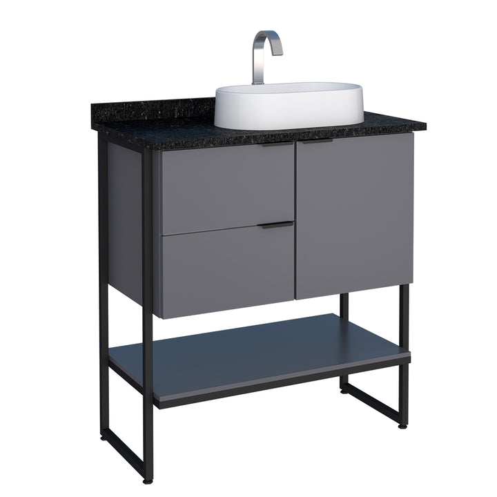 Nilo Wooden Bathroom Vanity With Bali Basin
