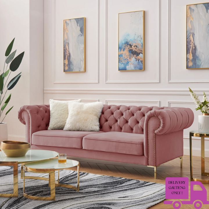 Odel Chesterfield Three Seater Sofa