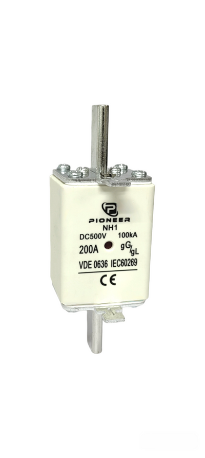 Pioneer NH1 fuse 200A 500VDC gL/gG Dual indicator