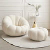 Pumpkin Boucle Cushioned Chair