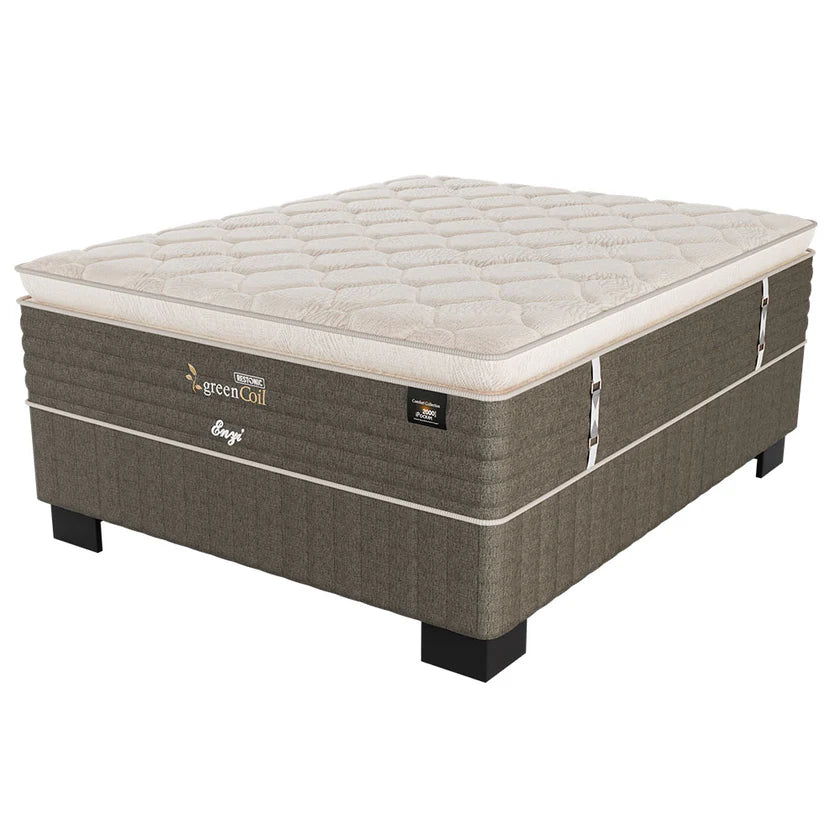 Restonic Green Coil Enzi Base And Mattress