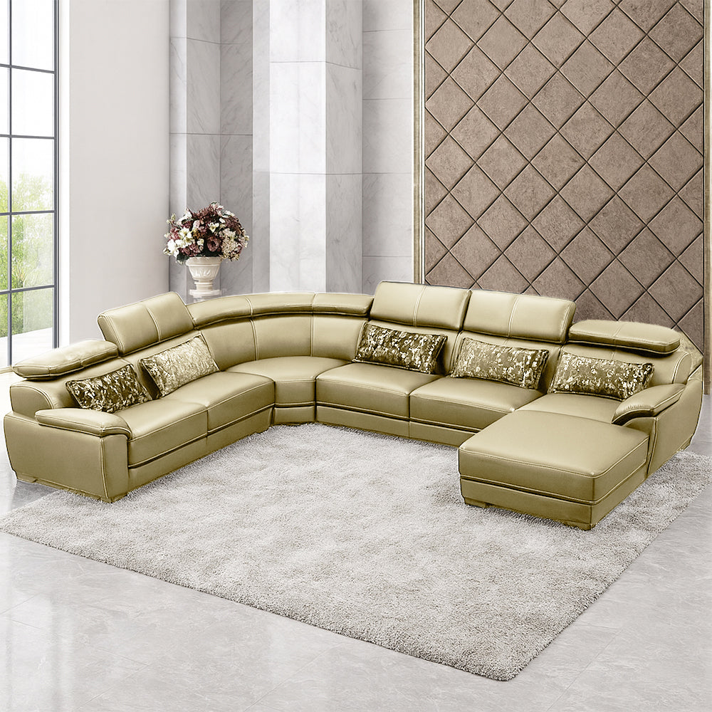 Claude U Shaped Corner Sectional Sofa-PU