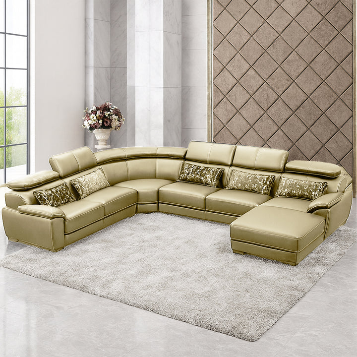 Claude U Shaped Corner Sectional Sofa-PU