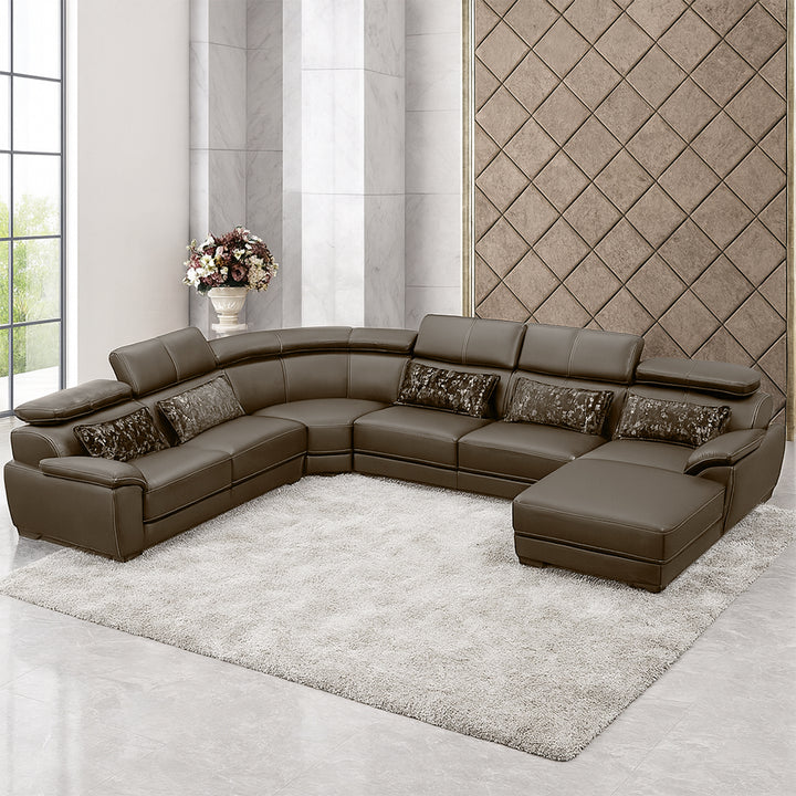 Claude U Shaped Corner Sectional Sofa-PU