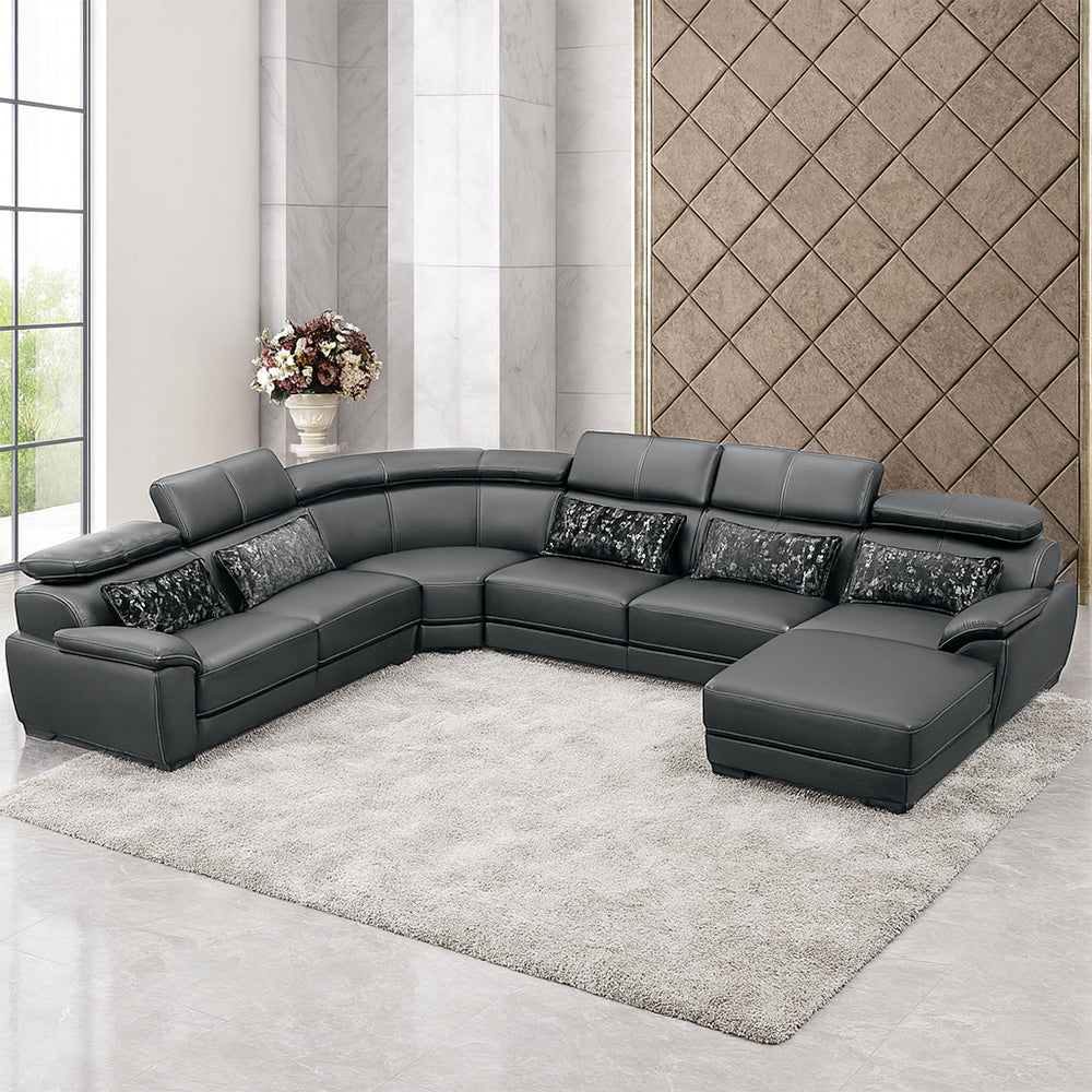Claude U Shaped Corner Sectional Sofa-PU
