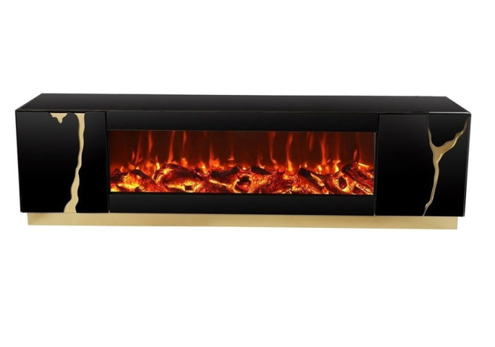 Louisiana Luxe LED TV Stand with Fireplace