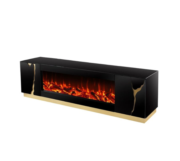 Louisiana Luxe LED TV Stand with Fireplace