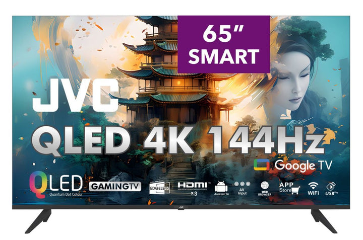 JVC 65” QLED  Google Smart TV