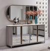 Eleanor Luxury Mirrored Sideboard with Large Wall Mirror