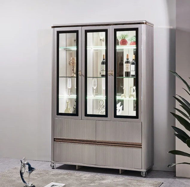 Eleanor Luxury Wine and Display Cabinet with Glass Doors