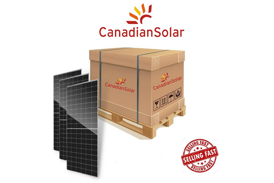 Pallet Of Canadian Solar Panel 545W x 35 pieces