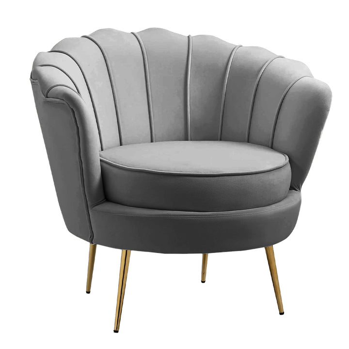 Tulip Single Seater Velvet Couch