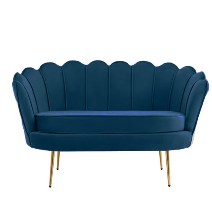 Tulip Velvet Double Seater Couch
