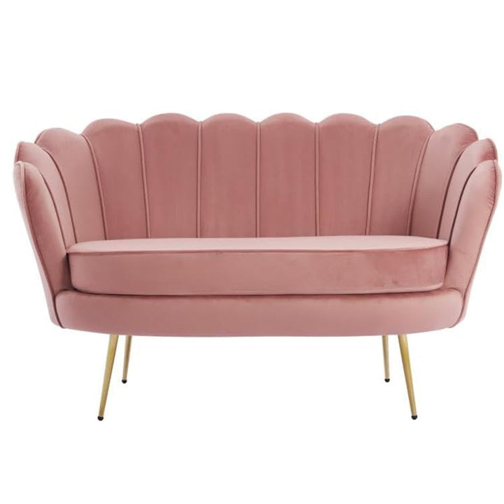 Tulip Velvet Double Seater Couch