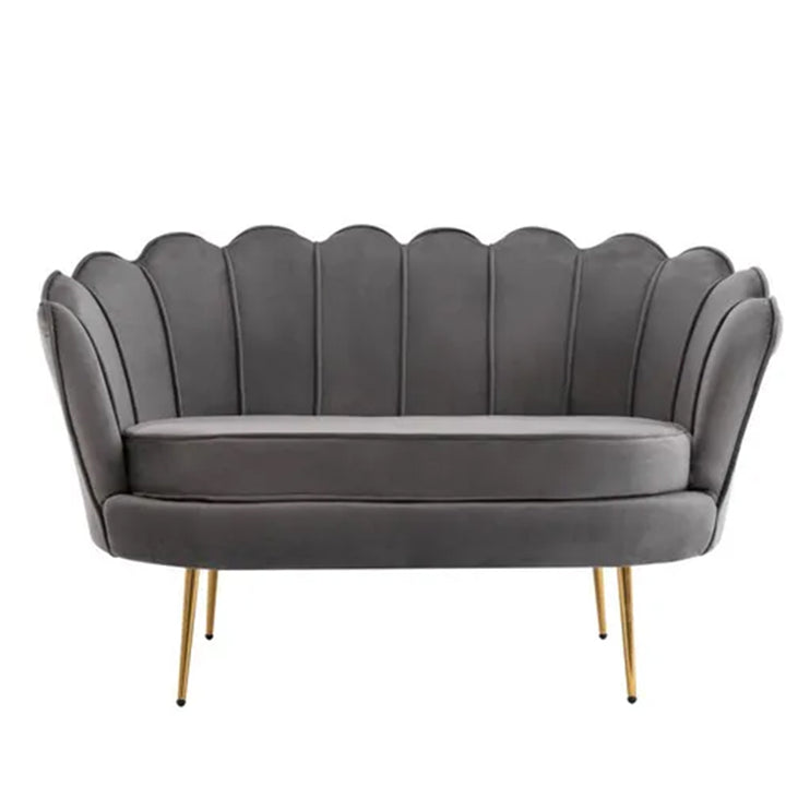 Tulip Velvet Double Seater Couch