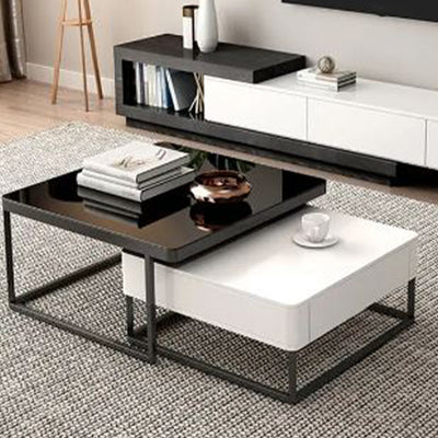 Darcy Black And White Nesting Coffee Table