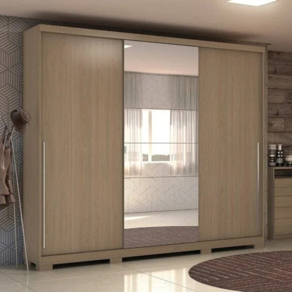 Leonardo 3 Door Sliding Brazilian Wardrobe