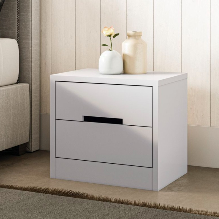 Puerta 2-Drawer Nightstand Pedestal