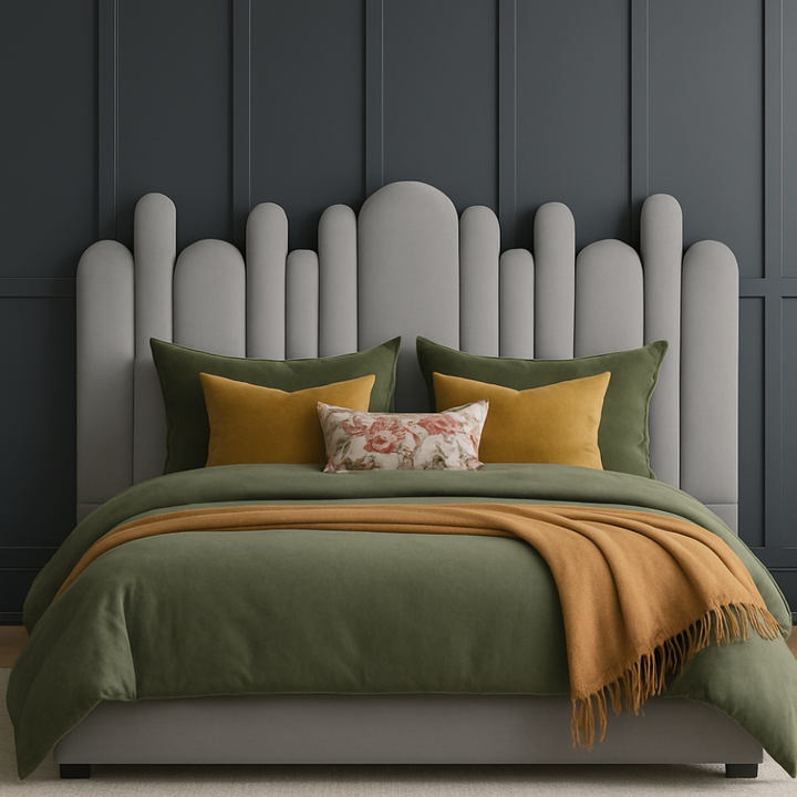 Yardley Artisty Velvet Overlap Headboard Only