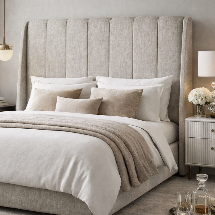 Damira Upholstered Wingback Headboard
