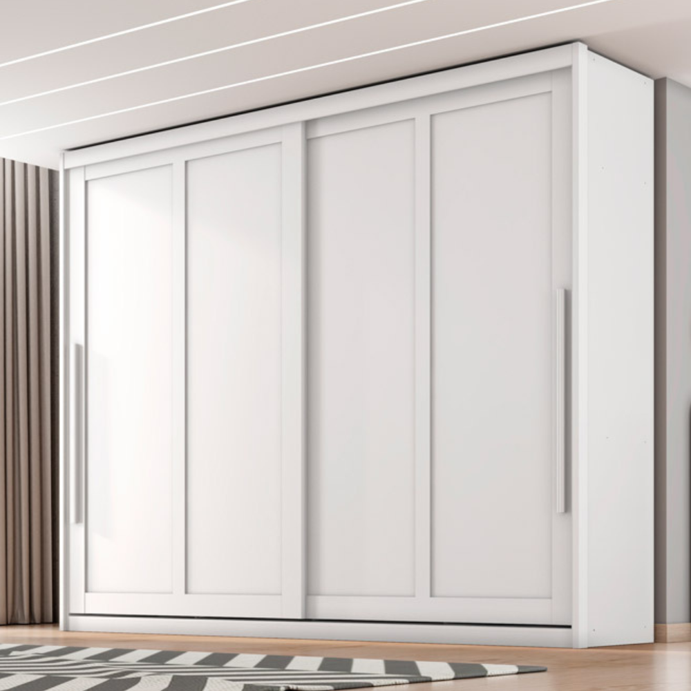 Atraente 2-Door Sliding Wardrobe with 6 Drawers