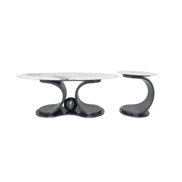 Varenna Marble Coffee Table Set – 2 Piece