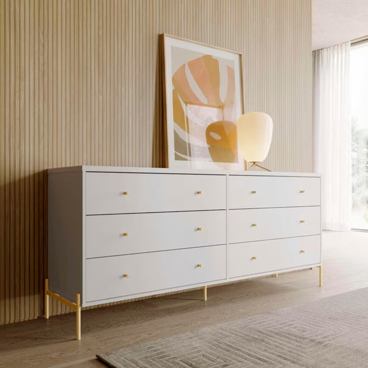 Jasper 6 Drawer Dresser 1.8m